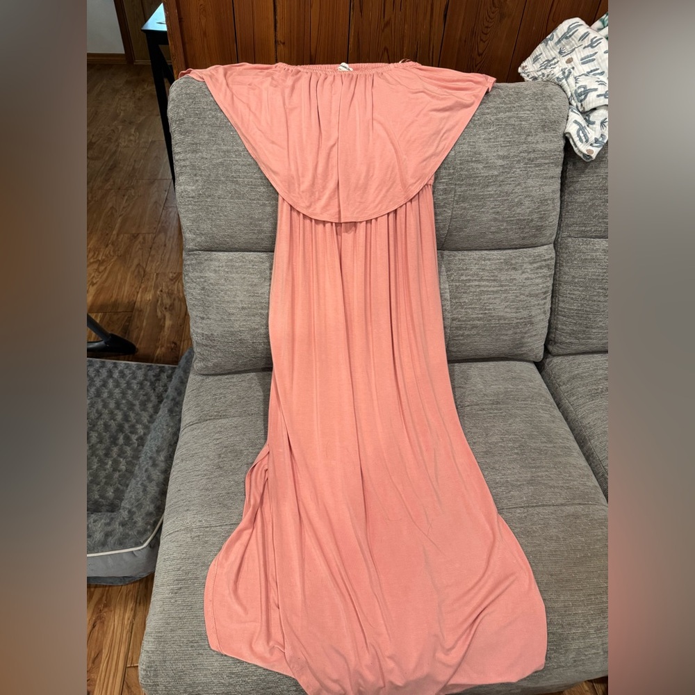 Flowy Pink Maxi Dress